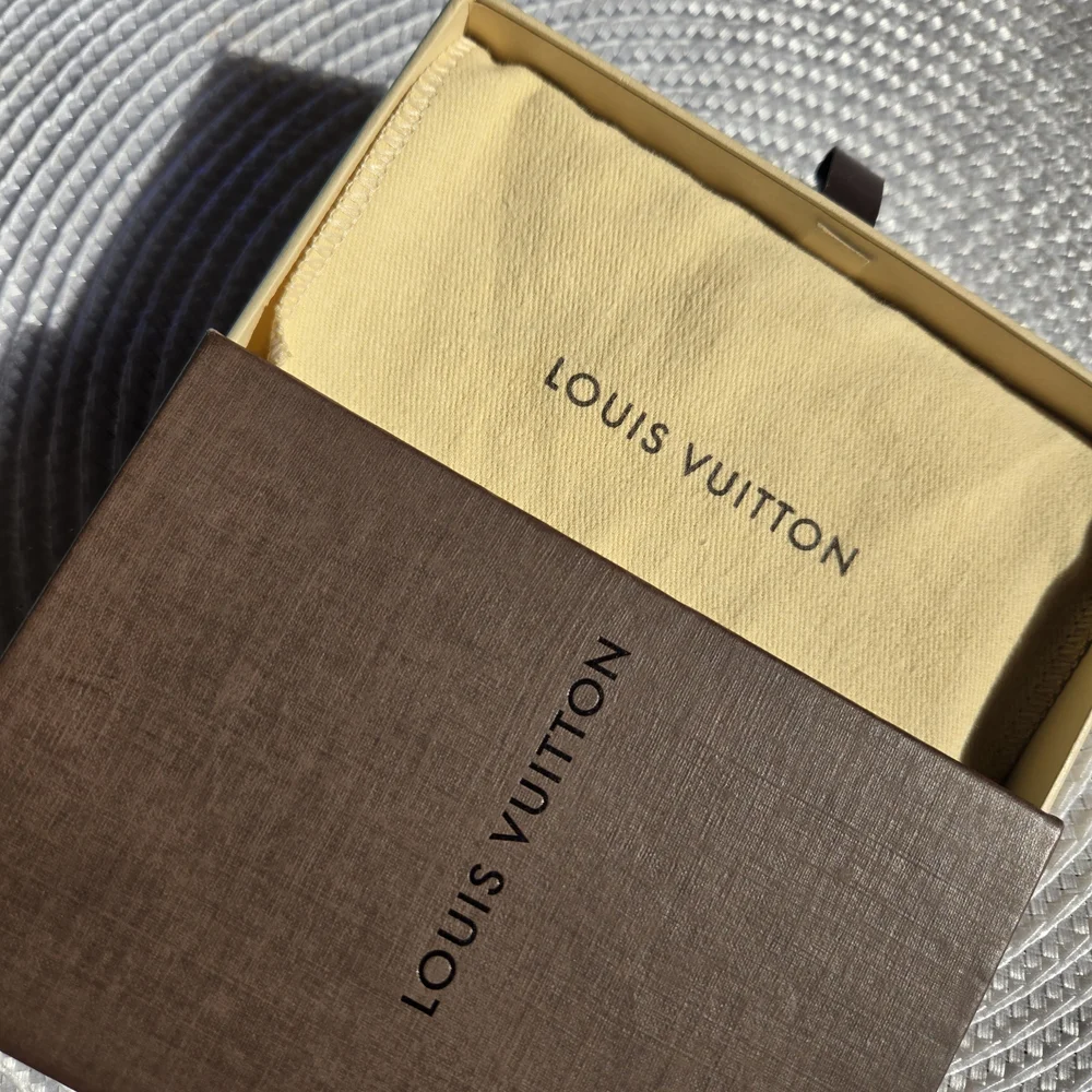 Louis Vuitton Brown and Gold Monogram Wallet with L.V dust bag & Box (BIN 005)